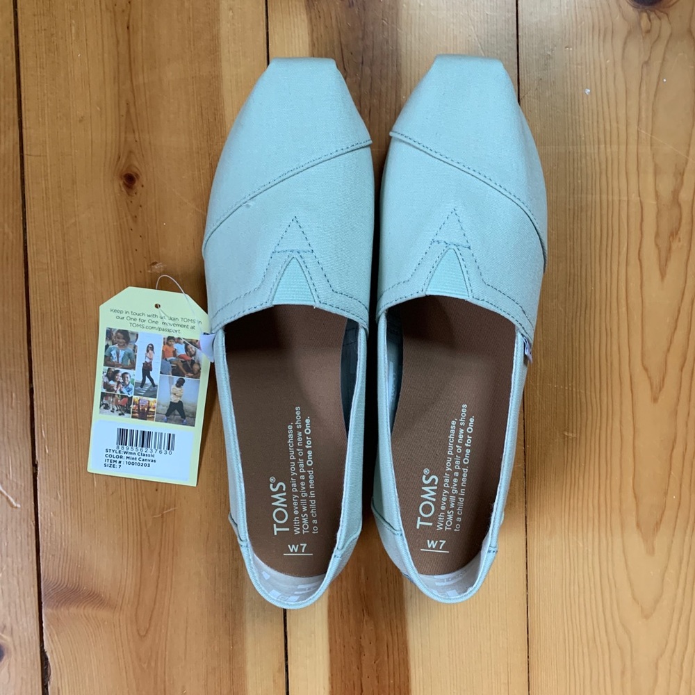 TOMS Mint Canvas Classics